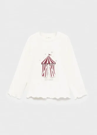 T-shirt z haftowanym brokatem T-shirt z haftowanym brokatem