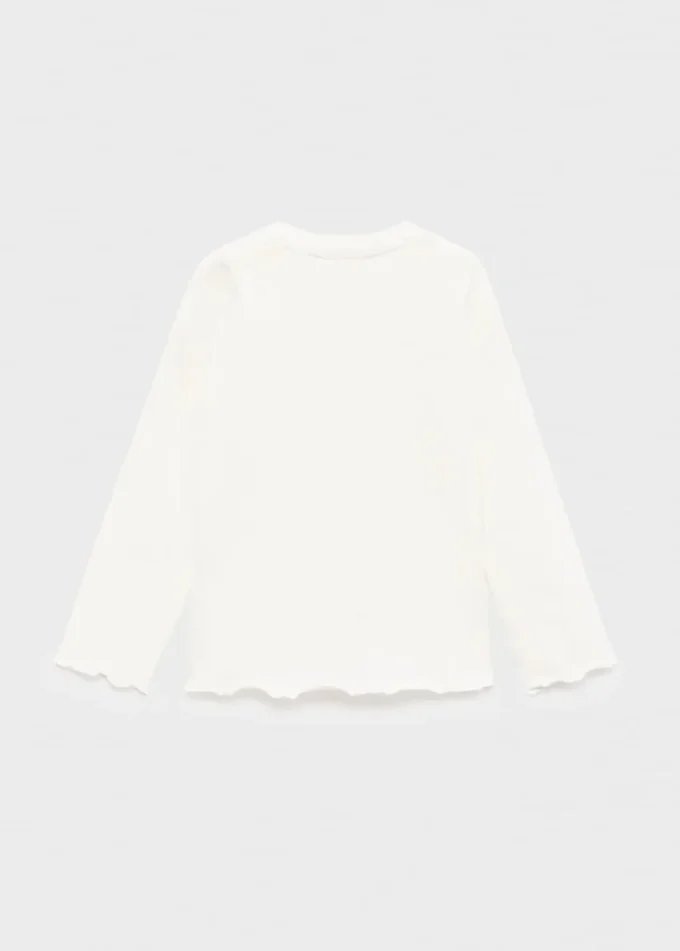 T-shirt z haftowanym brokatem T-shirt z haftowanym brokatem