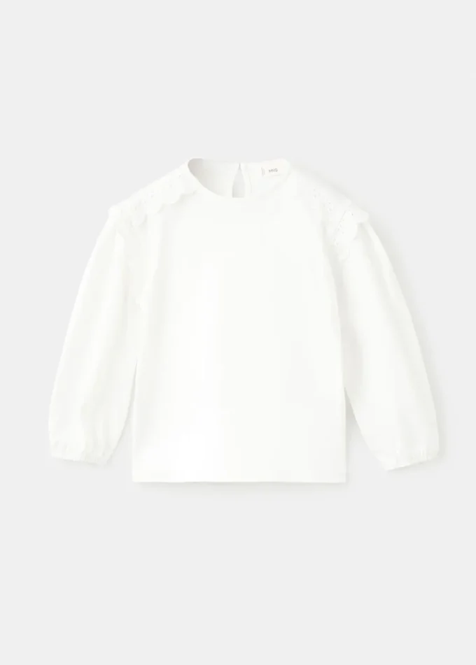 T-shirt z koronkowymi detalami T-shirt z koronkowymi detalami