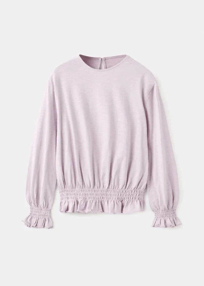 T-shirt z marszczonymi detalami T-shirt z marszczonymi detalami