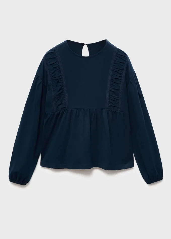 T-shirt z marszczonymi detalami T-shirt z marszczonymi detalami