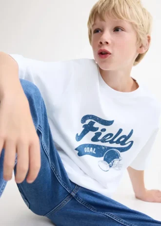 T-shirt z nadrukiem i krótkimi rękawami