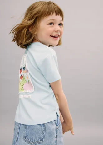 T-shirt z nadrukiem i krótkimi rękawami