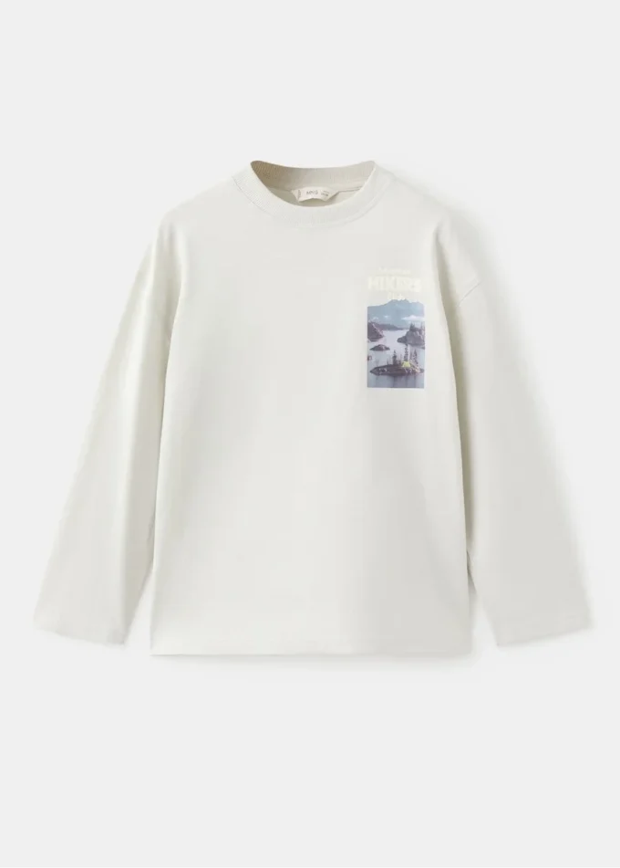 T-shirt z nadrukiem, mieszanka bawełny T-shirt z nadrukiem, mieszanka bawełny