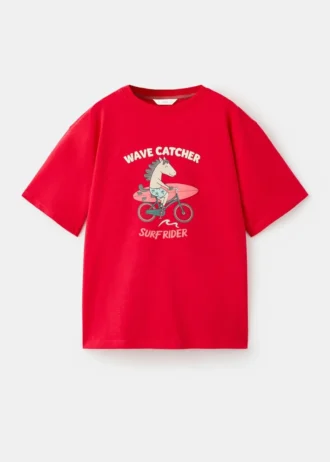 T-shirt z nadrukiem, mieszanka bawełny T-shirt z nadrukiem, mieszanka bawełny