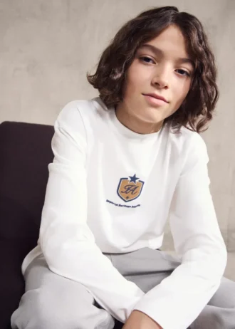 T-shirt z nadrukiem, mieszanka bawełny