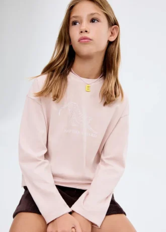 T-shirt z nadrukiem, mieszanka bawełny