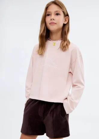 T-shirt z nadrukiem, mieszanka bawełny