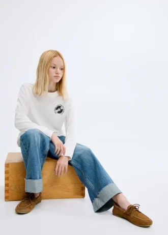 T-shirt z nadrukiem, mieszanka bawełny