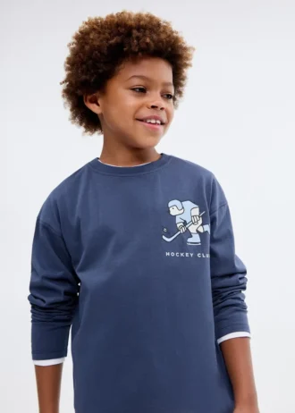 T-shirt z nadrukiem, mieszanka bawełny T-shirt z nadrukiem, mieszanka bawełny