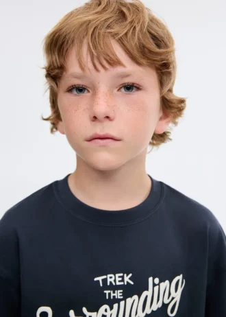 T-shirt z nadrukiem, mieszanka bawełny