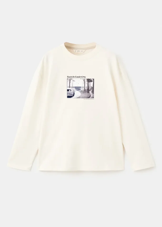 T-shirt z nadrukiem, mieszanka bawełny T-shirt z nadrukiem, mieszanka bawełny