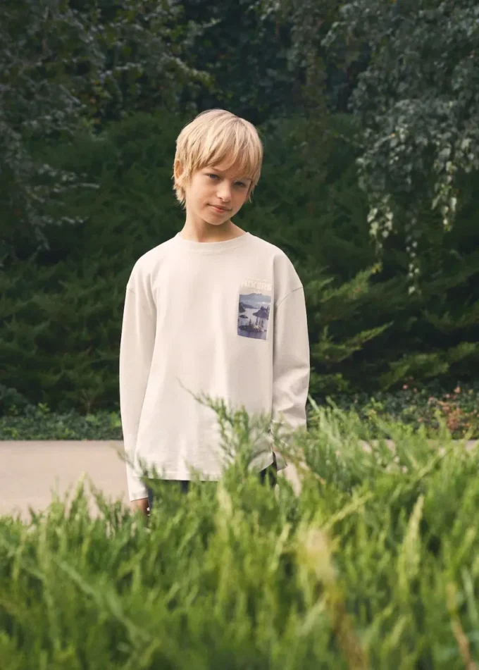 T-shirt z nadrukiem, mieszanka bawełny T-shirt z nadrukiem, mieszanka bawełny