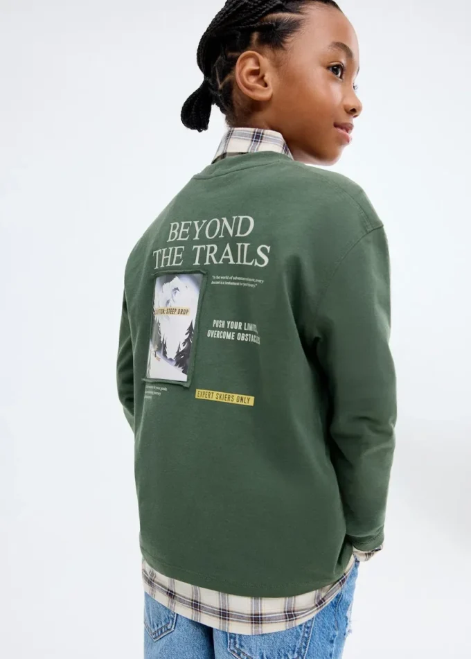 T-shirt z nadrukiem, mieszanka bawełny T-shirt z nadrukiem, mieszanka bawełny