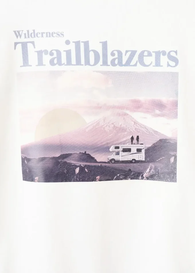 T-shirt z nadrukiem, mieszanka bawełny T-shirt z nadrukiem, mieszanka bawełny