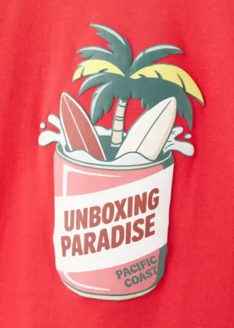 T-shirt z nadrukiem palm