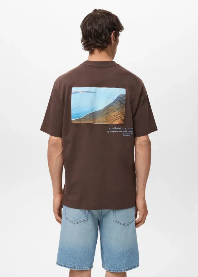 T-shirt z nadrukowaną naszywką T-shirt z nadrukowaną naszywką