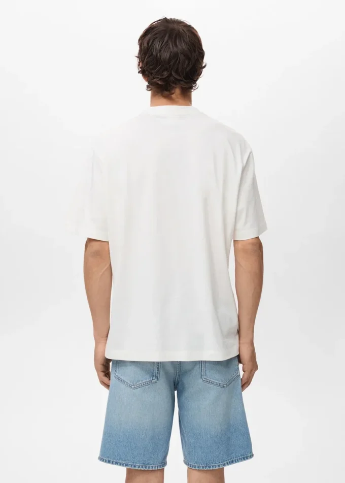 T-shirt z nadrukowaną naszywką T-shirt z nadrukowaną naszywką