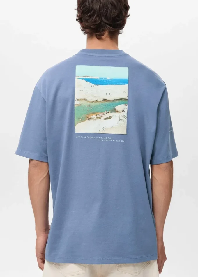 T-shirt z nadrukowaną naszywką T-shirt z nadrukowaną naszywką