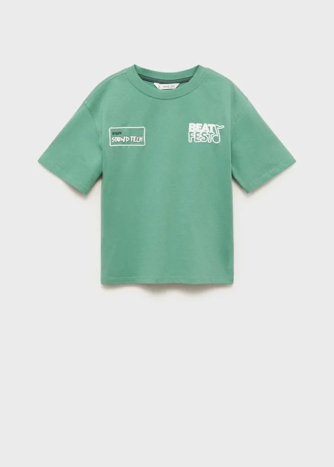 T-shirt z nadrukowanymi wytłoczonymi literami T-shirt z nadrukowanymi wytłoczonymi literami