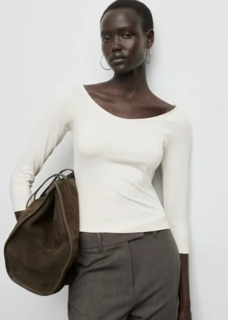 T-shirt z rękawami o długości 3/4