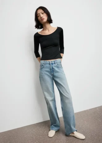 T-shirt z rękawami o długości 3/4