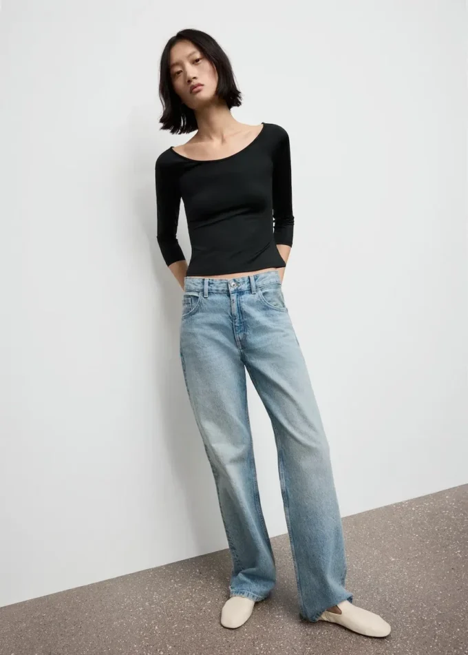 T-shirt z rękawami o długości 3/4 T-shirt z rękawami o długości 3/4