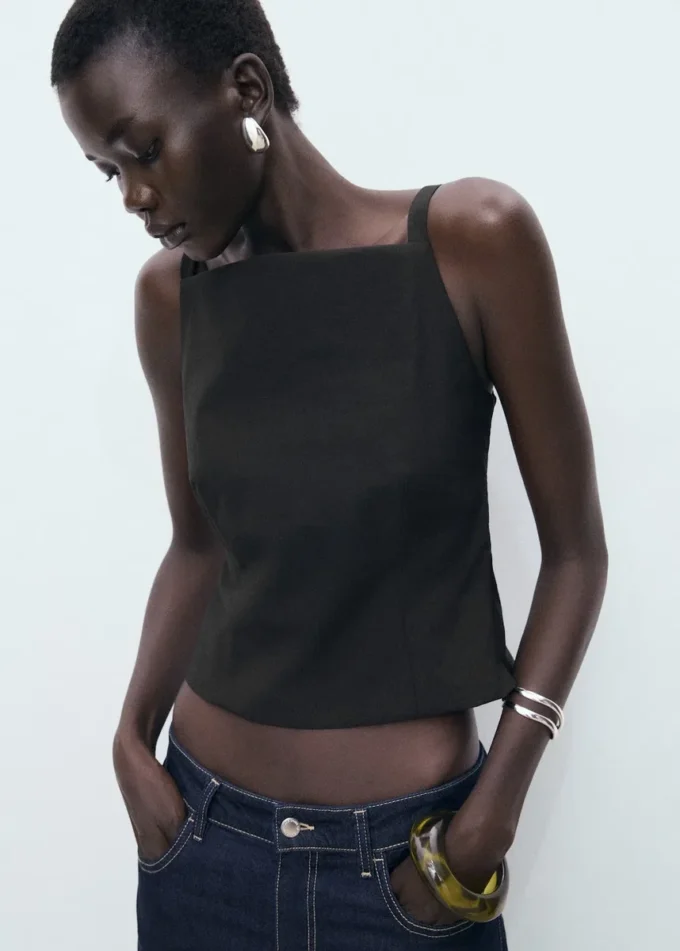 Top z kokardkami z tyłu Top z kokardkami z tyłu