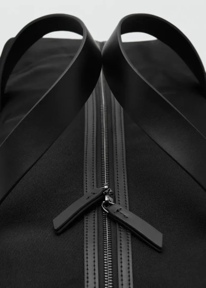 Torba na ramię z kombinacją skóry Torba na ramię z kombinacją skóry