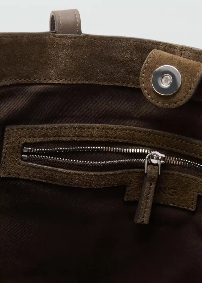 Torba na zakupy z zamszowej skóry Torba na zakupy z zamszowej skóry