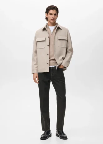 Wełniana koszula z kieszeniami Wełniana koszula z kieszeniami