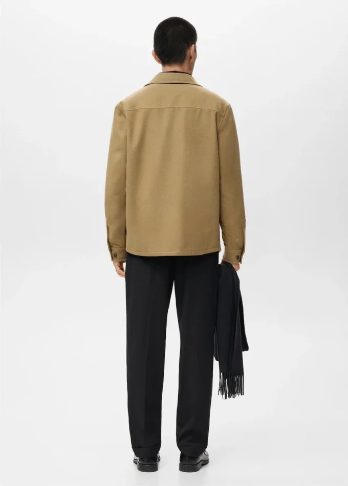 Wełniana koszula z kieszeniami Wełniana koszula z kieszeniami