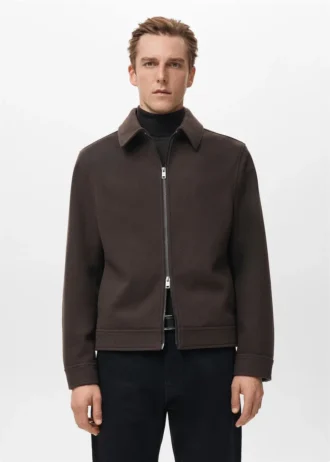 Wełniana kurtka zapinana na zamek błyskawiczny Wełniana kurtka zapinana na zamek błyskawiczny