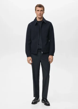 Wełniana kurtka zapinana na zamek błyskawiczny Wełniana kurtka zapinana na zamek błyskawiczny