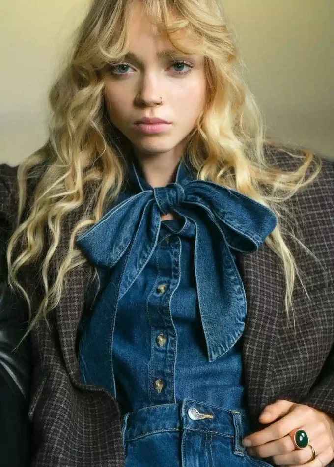 Wełniana marynarka w kratę Wełniana marynarka w kratę