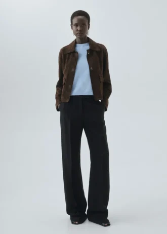 Wełniany sweter z krótkim rękawem Wełniany sweter z krótkim rękawem