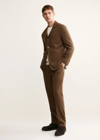 Włoska marynarka z flaneli z dziewiczej wełny Włoska marynarka z flaneli z dziewiczej wełny