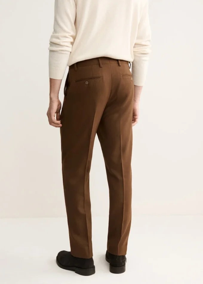 Włoskie wełniane spodnie z flaneli Włoskie wełniane spodnie z flaneli