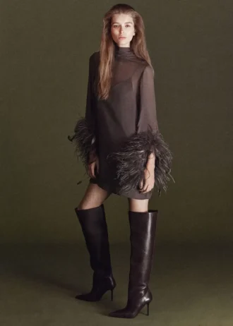 Wysokie skórzane buty Wysokie skórzane buty