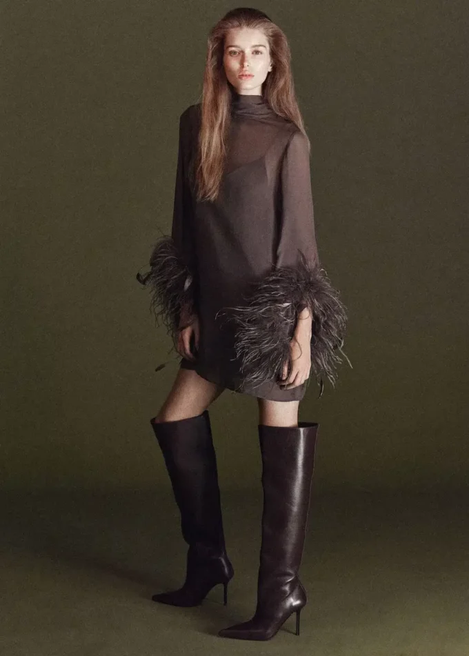 Wysokie skórzane buty Wysokie skórzane buty