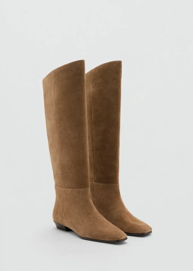 Wysokie zamszowe botki Wysokie zamszowe botki