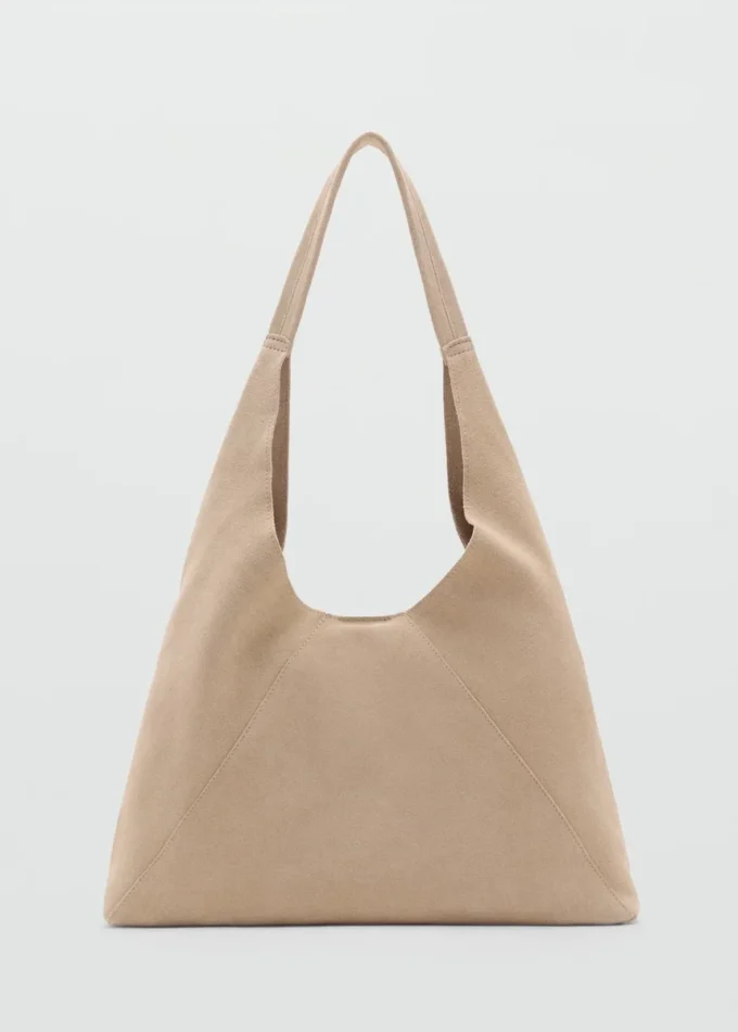 Zamszowa torba na ramię Zamszowa torba na ramię