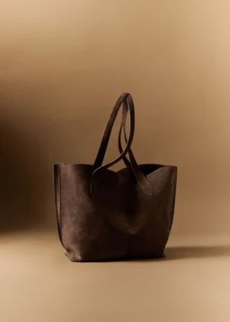 Zamszowa torba na zakupy Zamszowa torba na zakupy