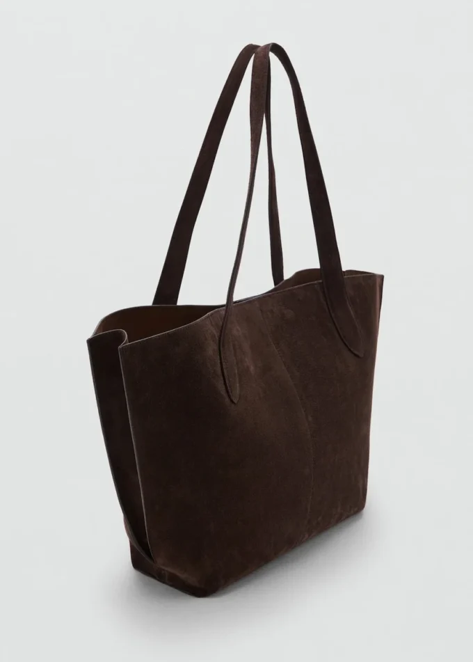 Zamszowa torba na zakupy Zamszowa torba na zakupy