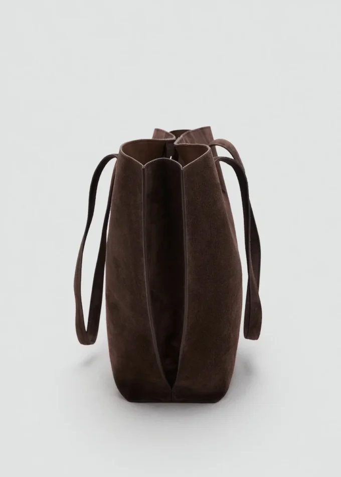 Zamszowa torba na zakupy Zamszowa torba na zakupy