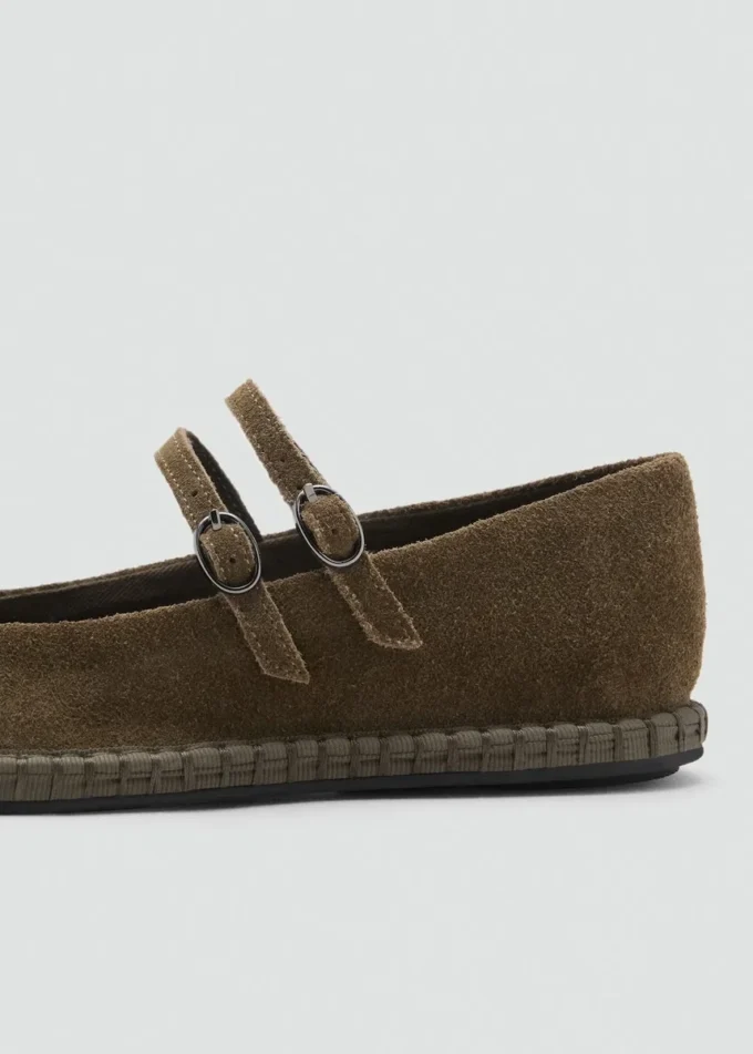 Zamszowe baleriny Zamszowe baleriny