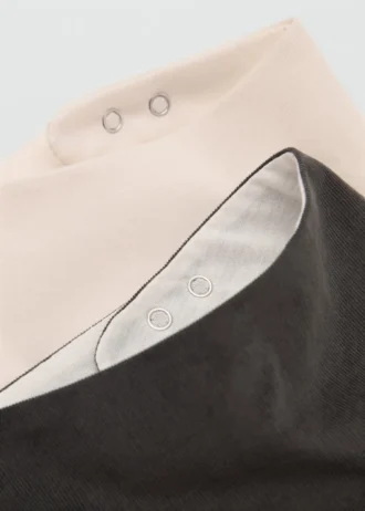 Zestaw 2 bawełnianych śliniaków