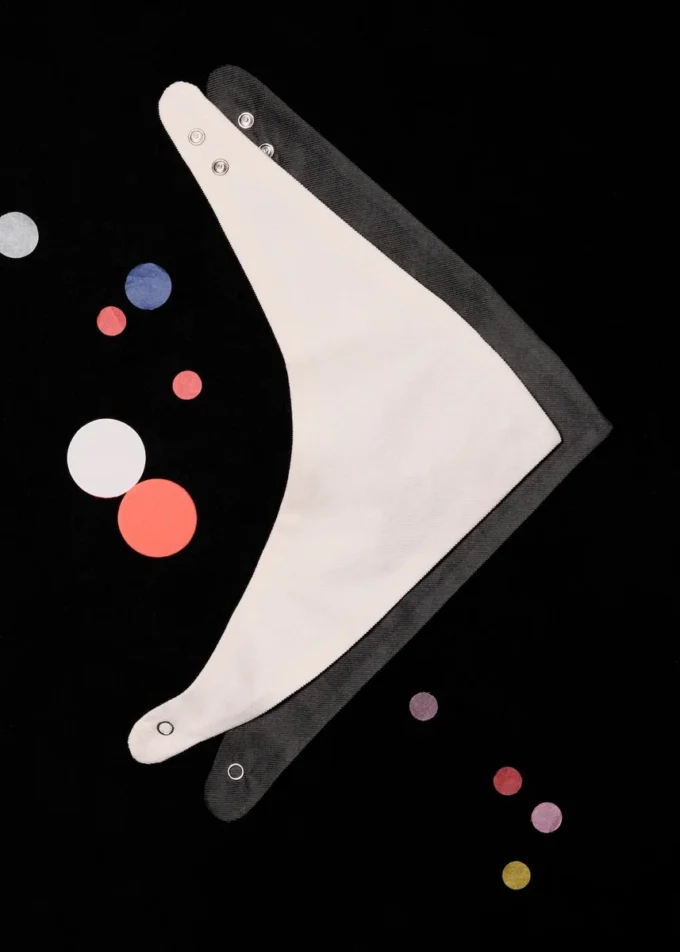 Zestaw 2 bawełnianych śliniaków Zestaw 2 bawełnianych śliniaków