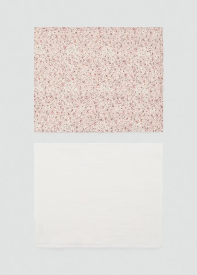 Zestaw 2 bawełnianych szali z nadrukiem Zestaw 2 bawełnianych szali z nadrukiem