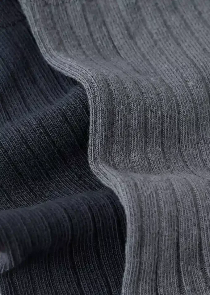 Zestaw 2 par skarpetek z prążkowanej bawełny Zestaw 2 par skarpetek z prążkowanej bawełny